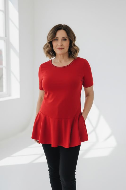 Poletna majica Lara (rdeča)