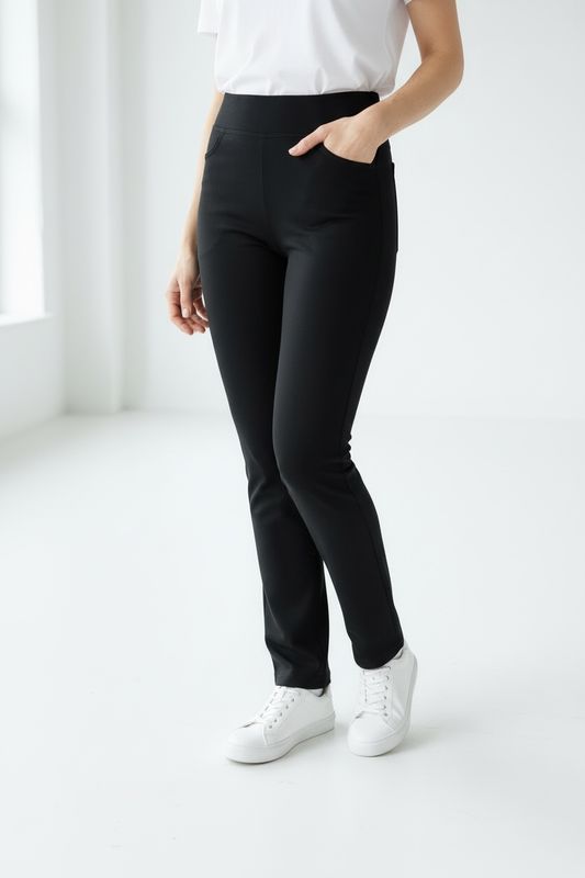 Dolge hlače z žepi (srednje debele)