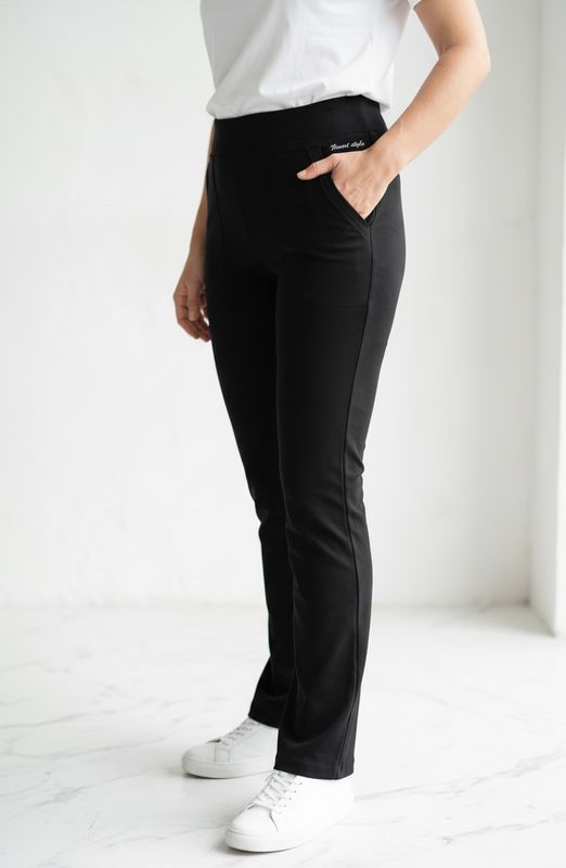 Dolge hlače z žepi (kosmatene)