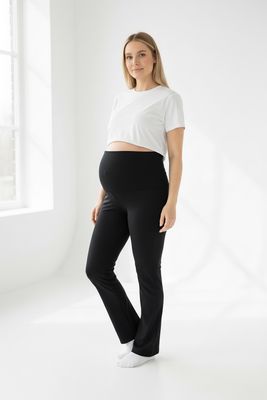 Nosečniške dolge hlače brez žepov (kosmatene)