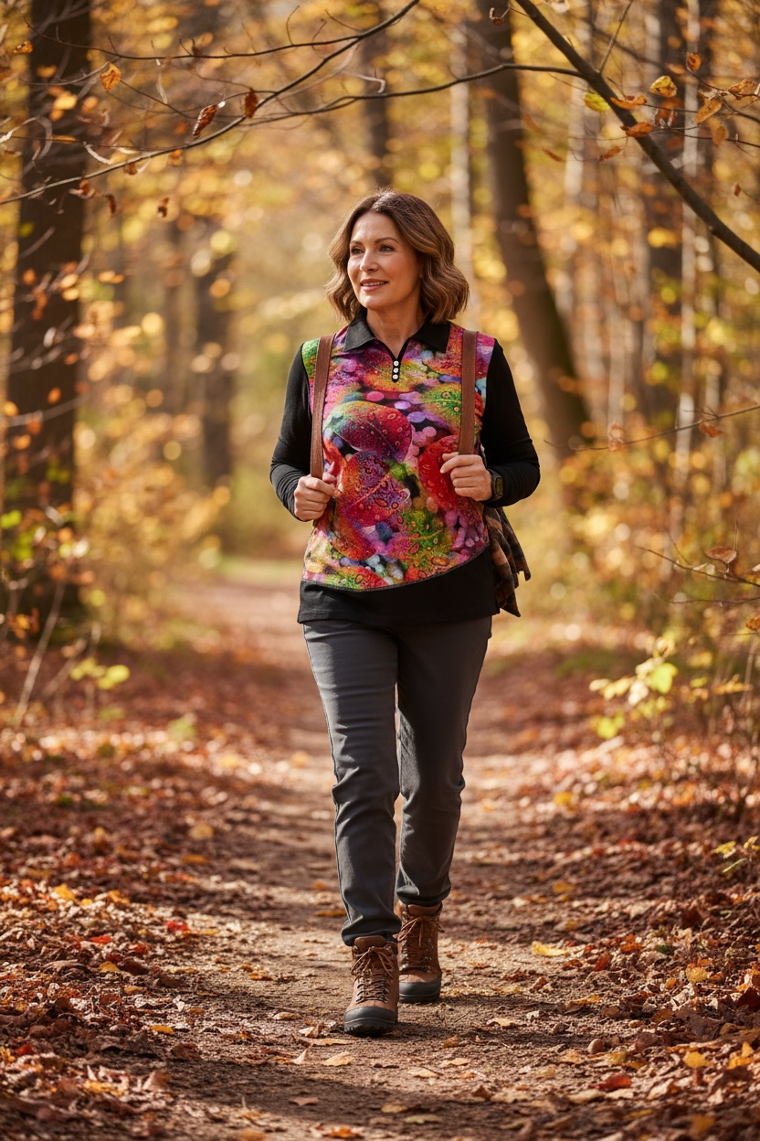 Majica z ovratnikom (pisana)