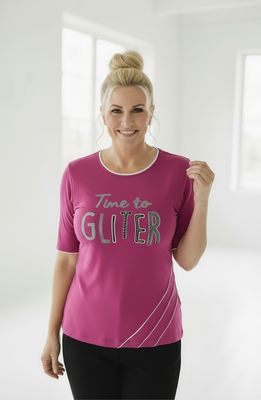 Majica s podaljšanim kratkim rokavom (ciklama)