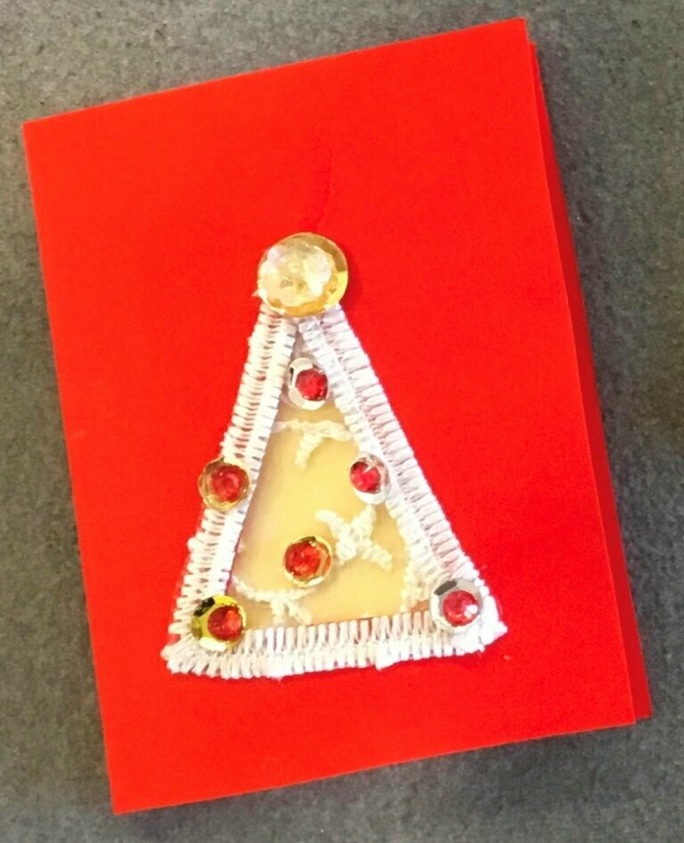 Biglietto Decorato Natalizio Biglietto Decorato Natalizio