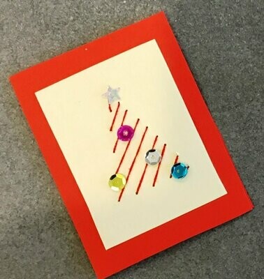 Biglietto Decorato Natalizio Biglietto Decorato Natalizio