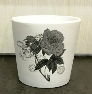 Vaso Ceramica con Rosa