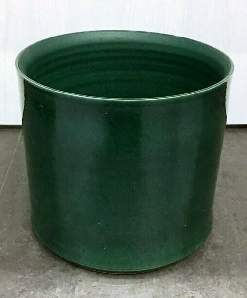 Vaso Ceramica Liscia Verde Petrolio Grande