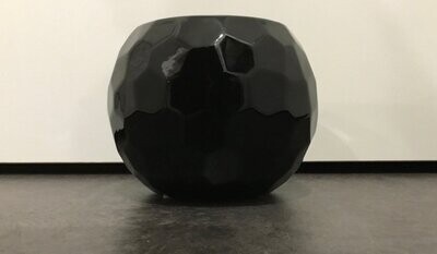 Vaso/Bowl Sfaccettato Nero
