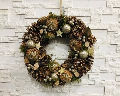 Corona Natalizia Appendiporta Pigne Grande Corona Natalizia Appendiporta Pigne Grande