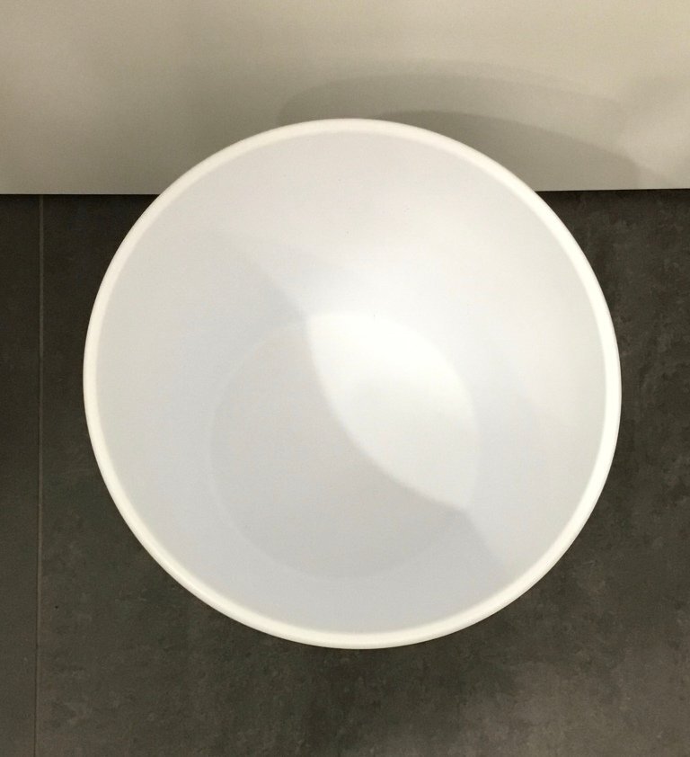 Vaso Ceramica Conico Bianco Grande