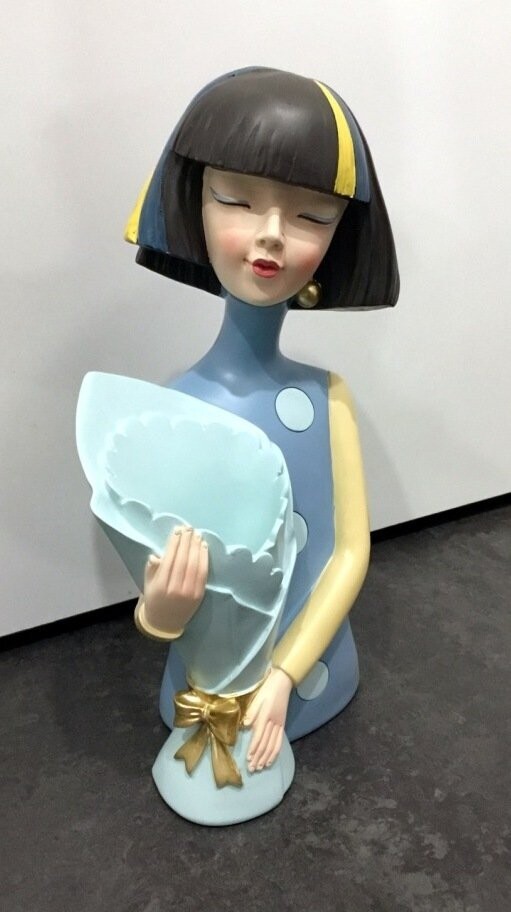 Busto Donna Portafiore Azzurra