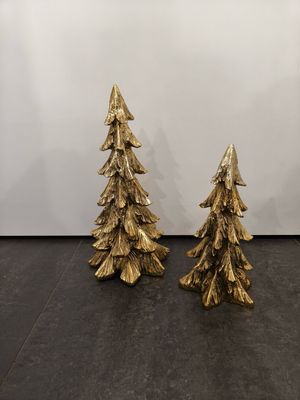 Abete/Albero di Natale in Resina Oro Piccolo Abete/Albero di Natale in Resina Oro Piccolo