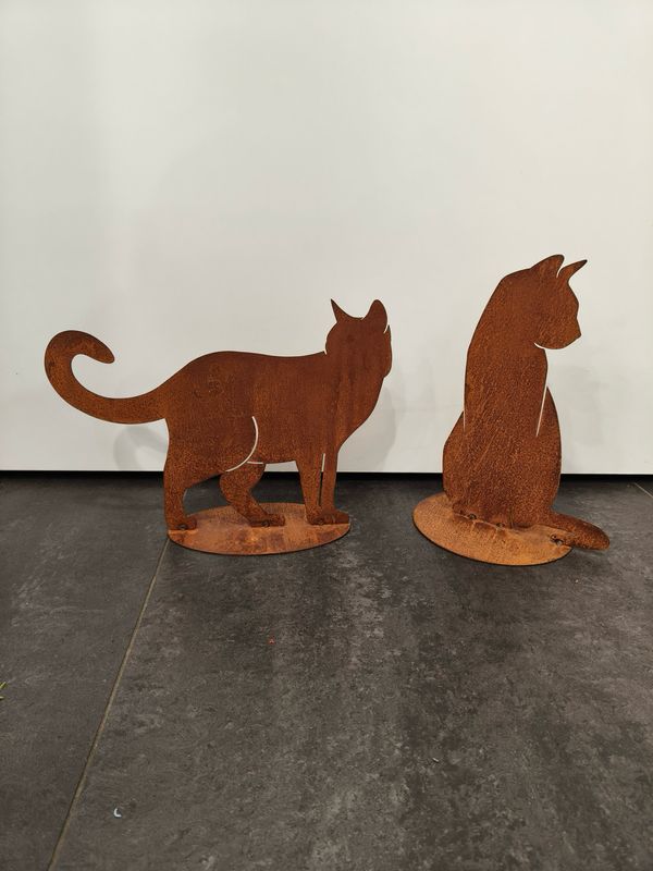Gatto Seduto in Corten
