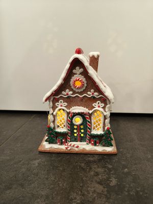 Casa Pan di Zenzero con Led Grande Casa Pan di Zenzero con Led Grande