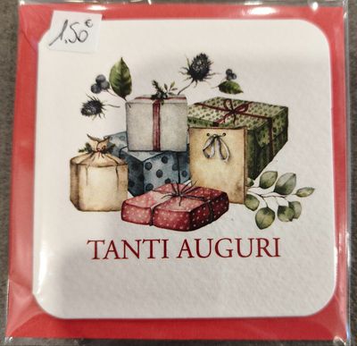 Biglietto Decorato Natalizio Biglietto Decorato Natalizio