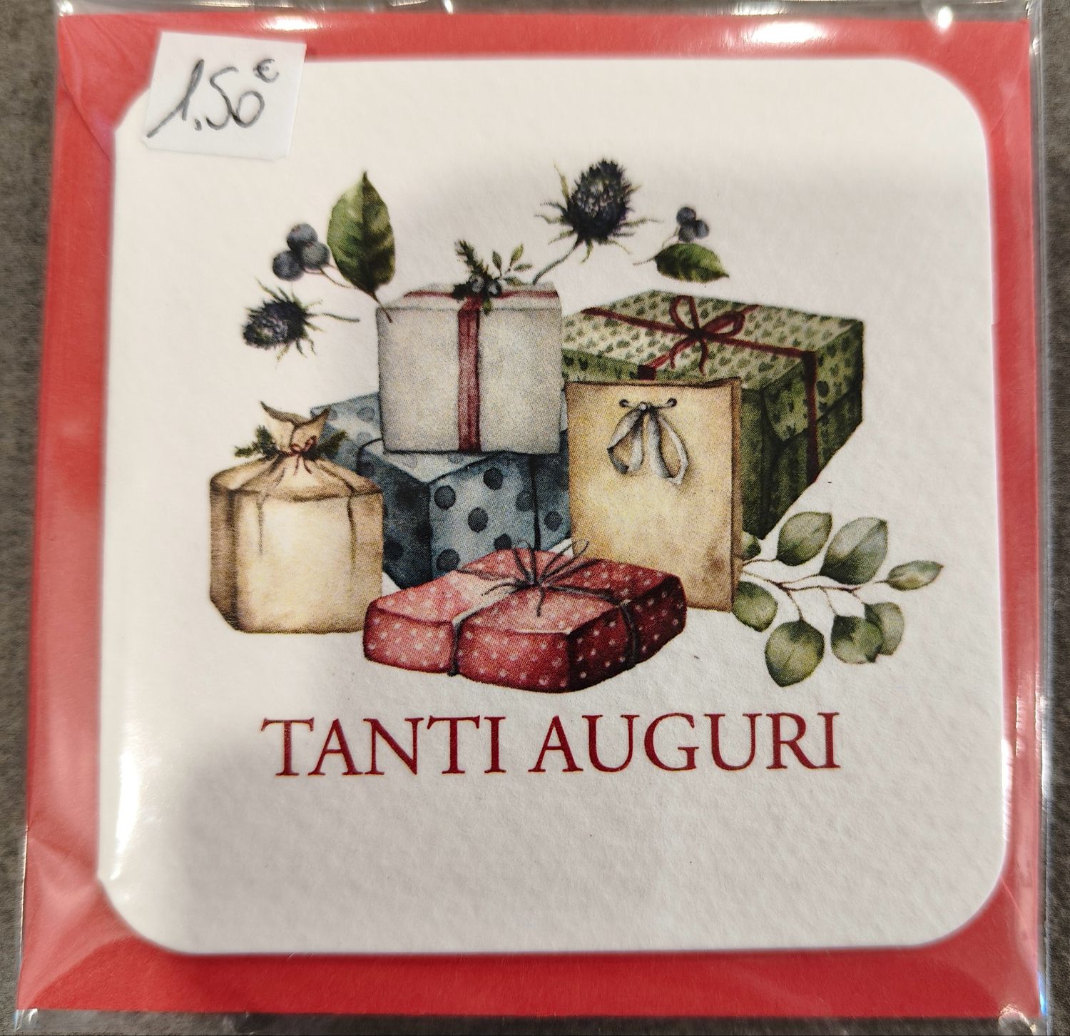 Biglietto Decorato Natalizio