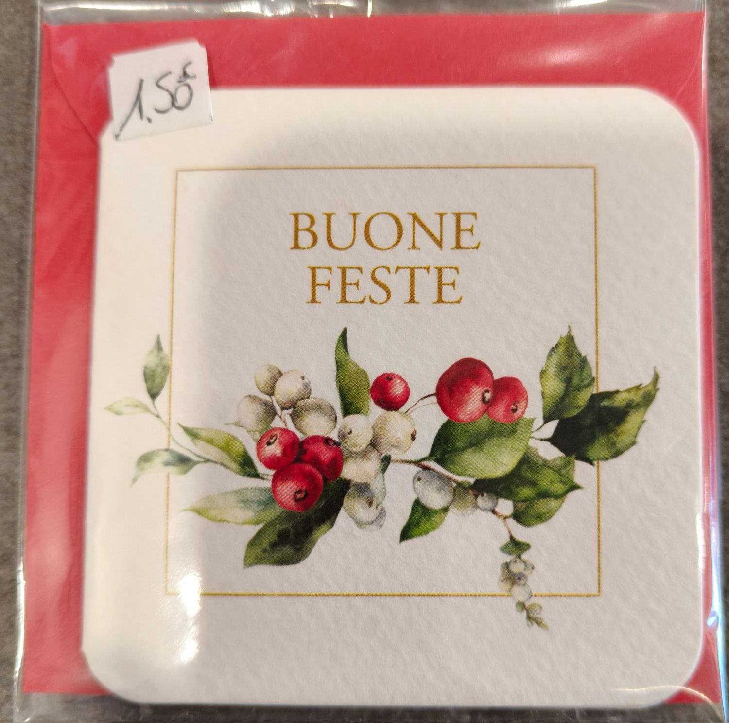 Biglietto Decorato Natalizio Biglietto Decorato Natalizio