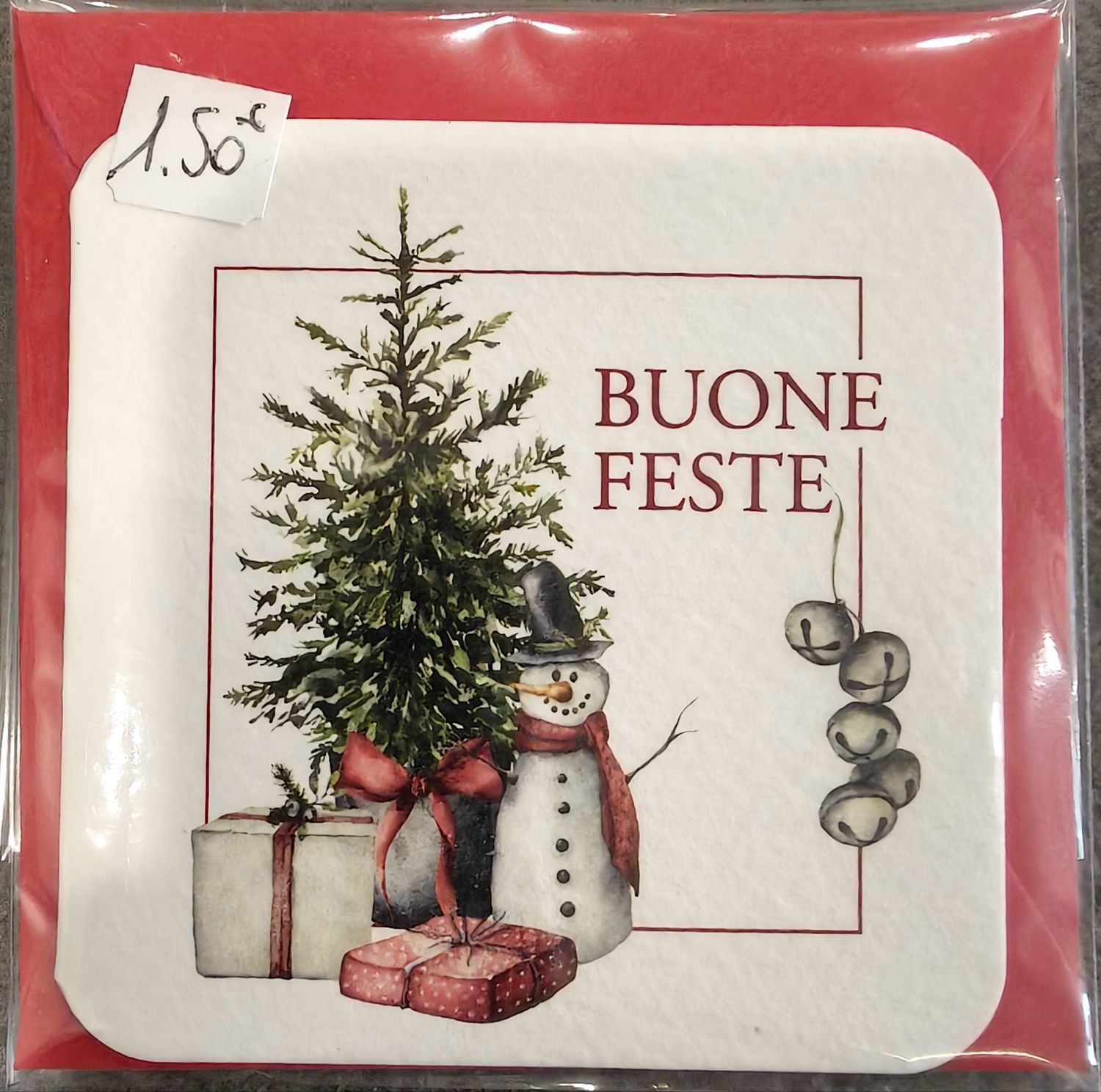 Biglietto Decorato Natalizio Biglietto Decorato Natalizio