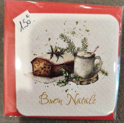 Biglietto Decorato Natalizio Biglietto Decorato Natalizio