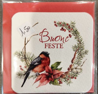 Biglietto Decorato Natalizio Biglietto Decorato Natalizio