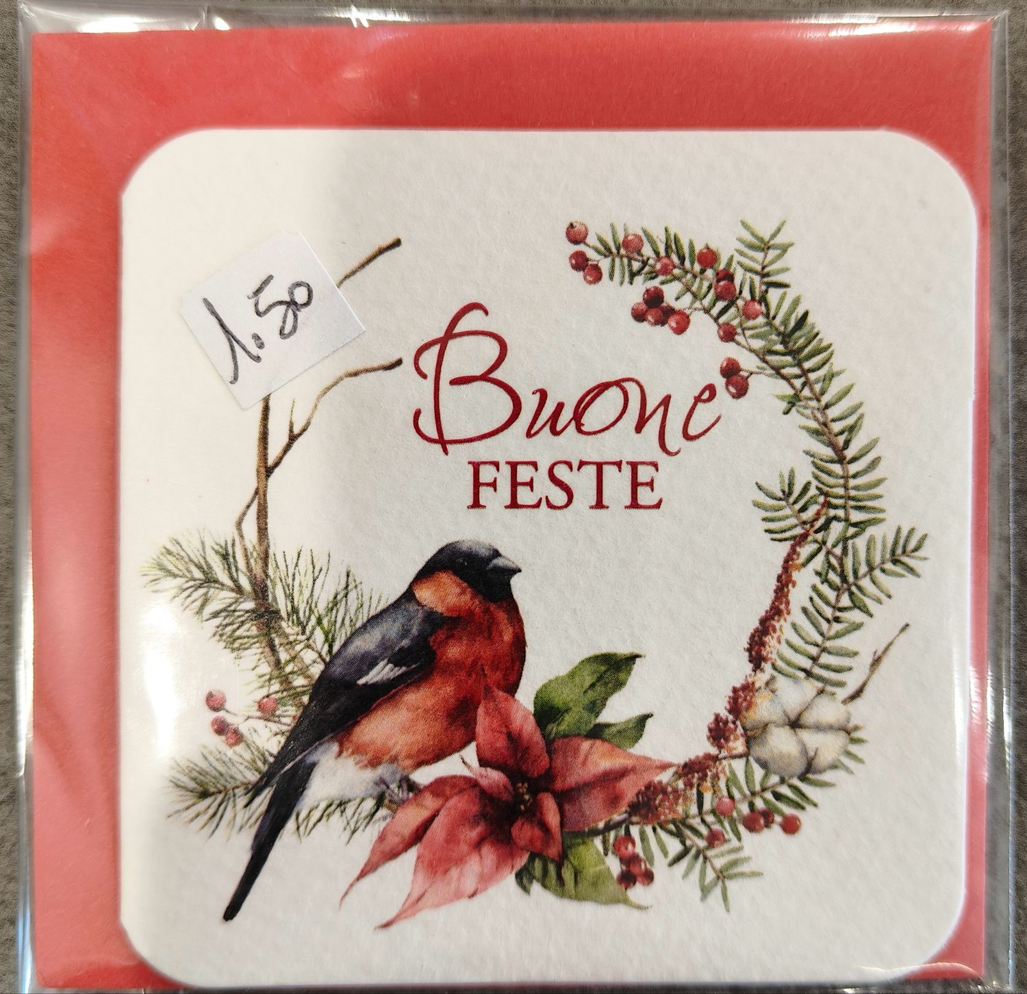 Biglietto Decorato Natalizio Biglietto Decorato Natalizio