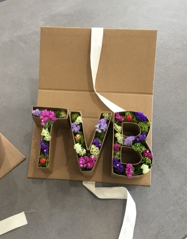 Scatola Piccola TVB con Fiori