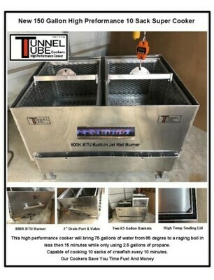 150 Gallon High Performance Commercial Seafood Cooker