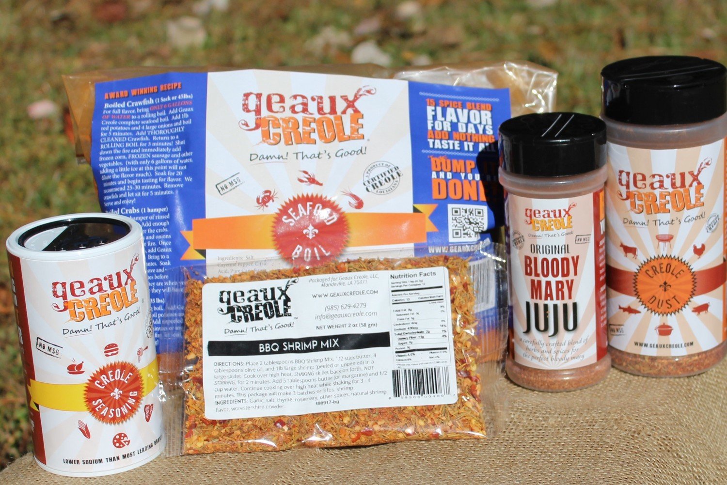 Master Chef Bundle (5) Dust, Boil, Seasoning, JuJu, BBQ shrimp mix