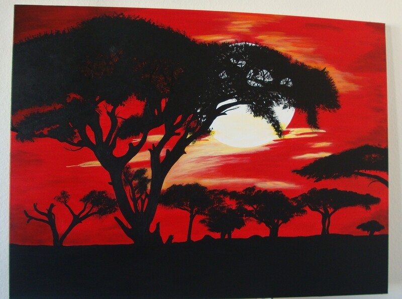 Landschaft Sonnenuntergang