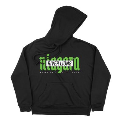 Niagara River Lions Adult Black Hoodie