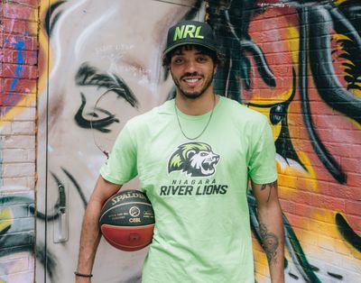Niagara River Lions Adult Lime Logo Tee