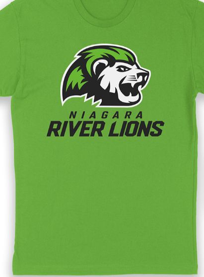 Niagara River Lions Adult Lime Logo Tee