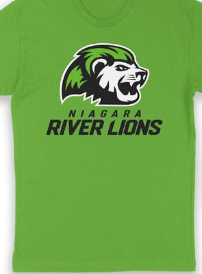 Niagara River Lions Adult Lime Logo Tee