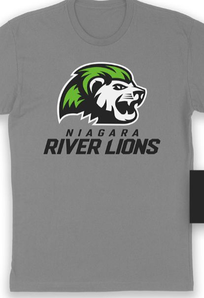 Niagara River Lions Women's Grey Logo Tee