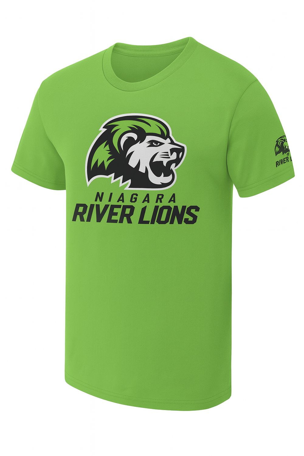 Niagara River Lions Adult Lime Logo Tee