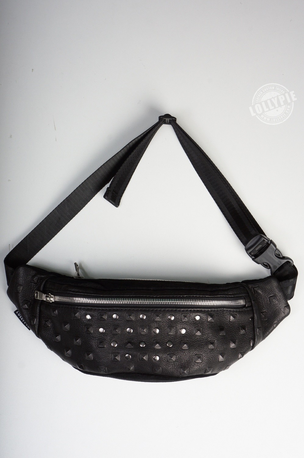 Genuine Leather Beltbag with spikes