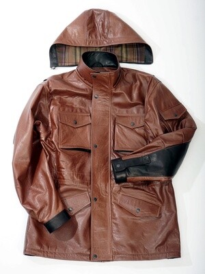 Sewing leather winter jackets examples of work
