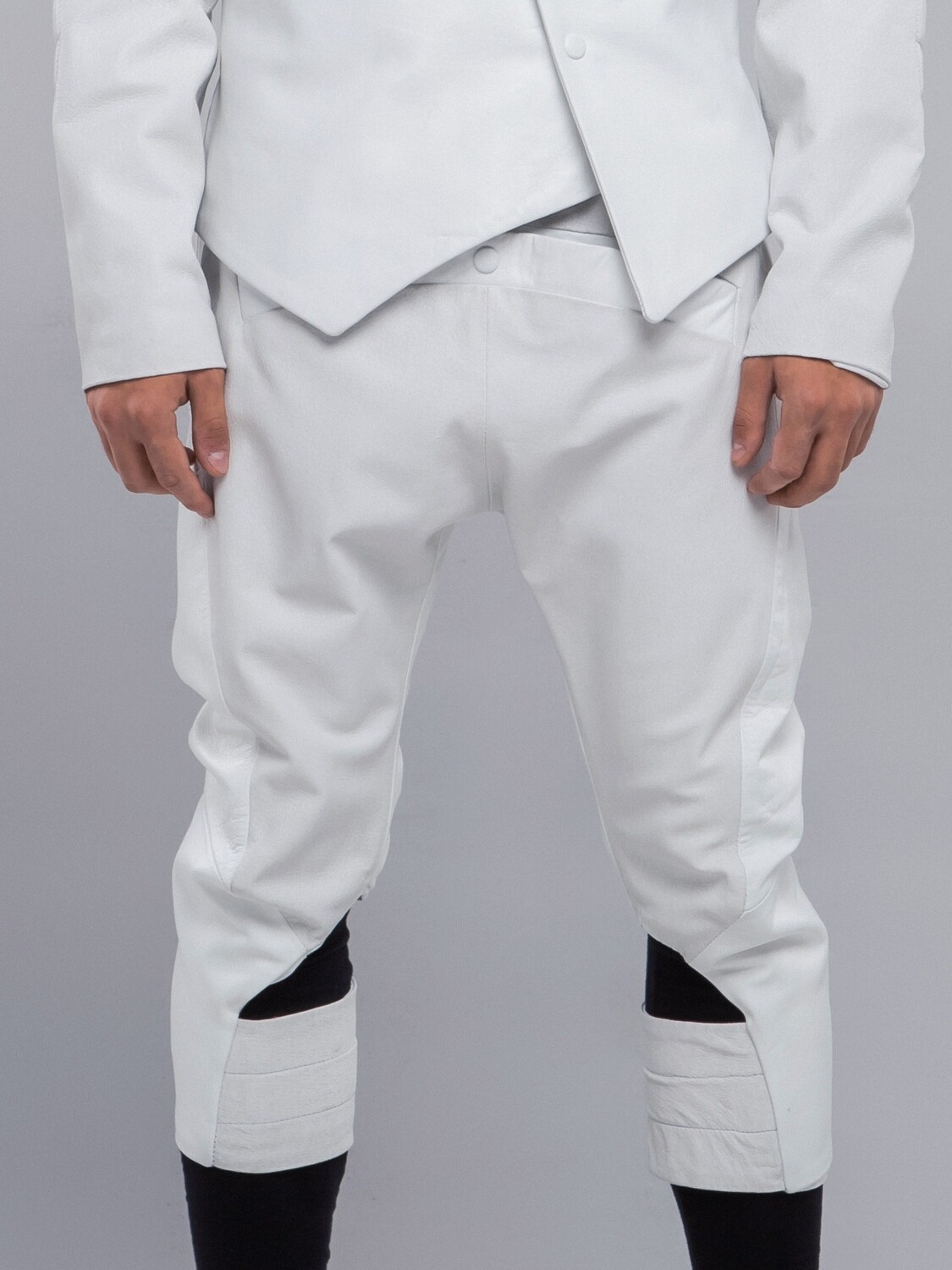 White Genuine Leather Breeches