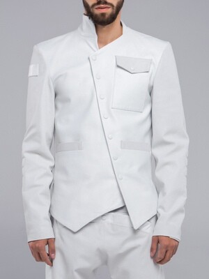 Leather jacket white