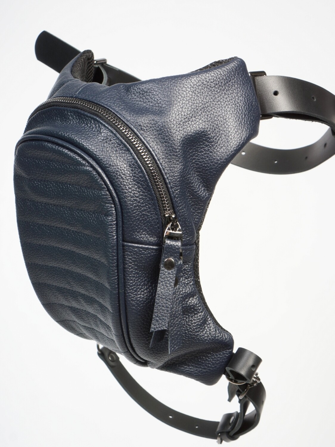 Blue Leather Legbag