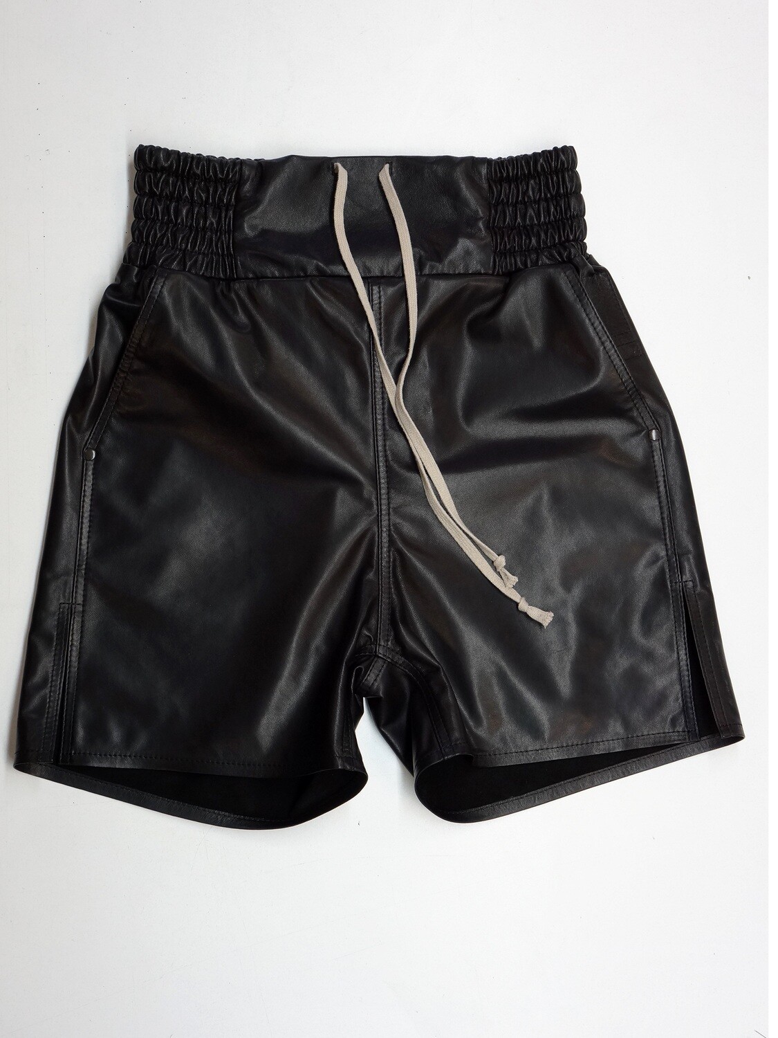 Leather boxer shorts