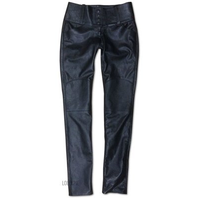 Leather Narrow Trousers