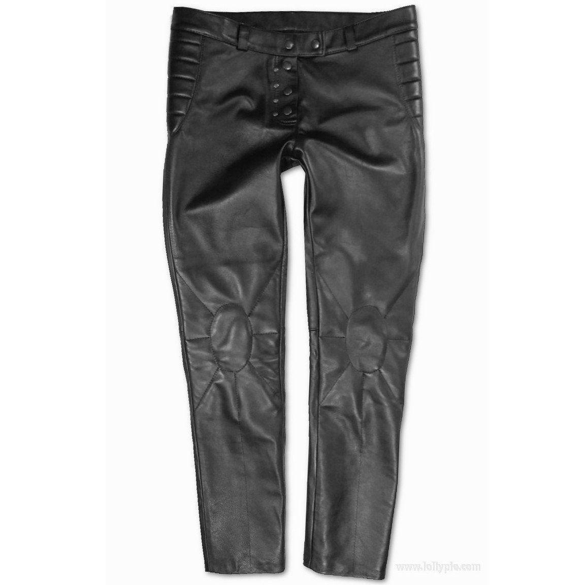 Leather Narrow Trousers