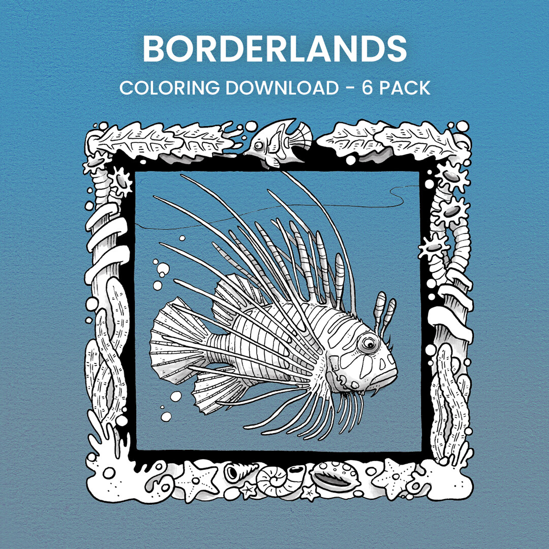 Borderlands Coloring 6 Pack