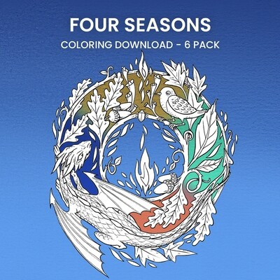 Four Seasons Coloring 6 Pack