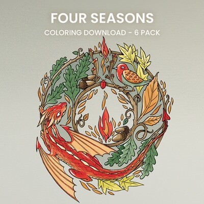 Four Seasons Coloring 6 Pack