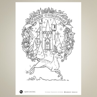 Merry Christmas Coloring Sheet