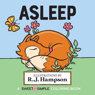 Asleep - A Sweet & Simple Coloring 10 Pack