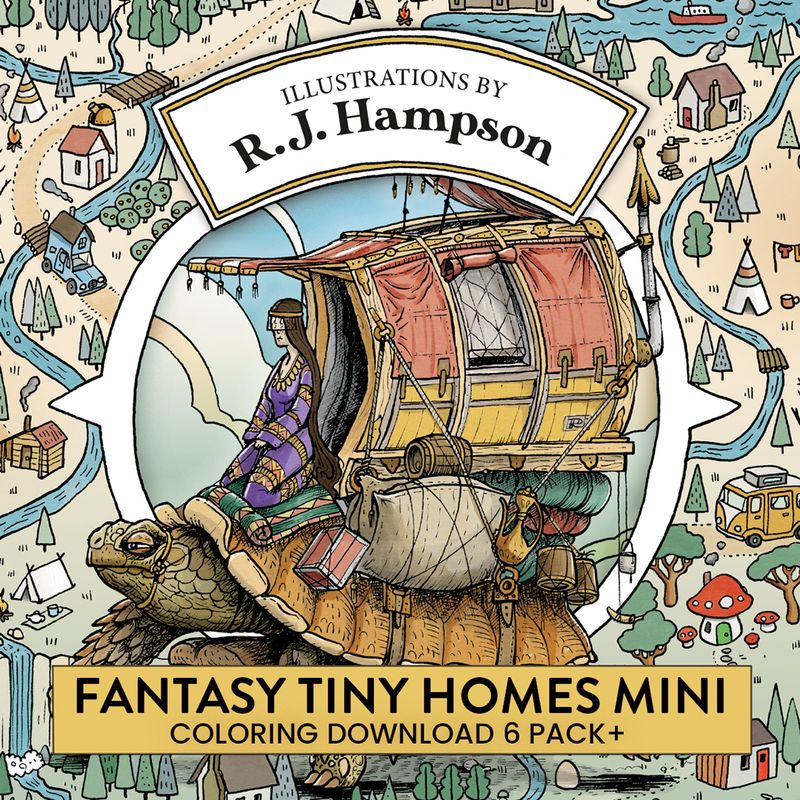 Fantasy Tiny Homes Mini Book 6+ Pack