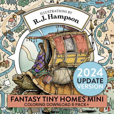 Fantasy Tiny Homes Mini Book 2024 Version 6+ Pack