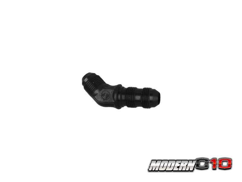 -3an Black Aluminum 45 degree Bulkhead Fittings
